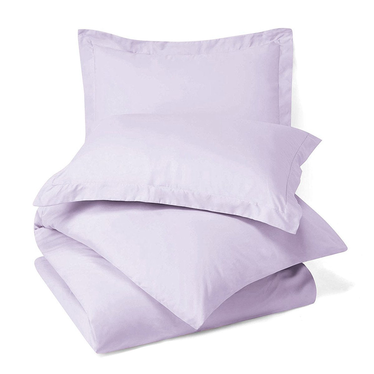 100% Microfiber Solid 3-Piece Duvet Cover Set