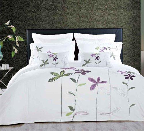 South Garden 5 Piece Embroidered Duvet Cover Sets