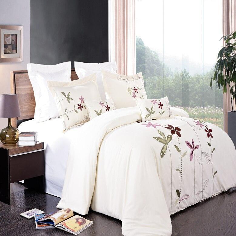 South Garden 5 Piece Embroidered Duvet Cover Sets