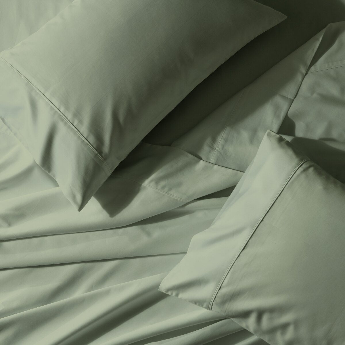 Un-attached Solid 650 Cotton Blend Waterbed Sheets