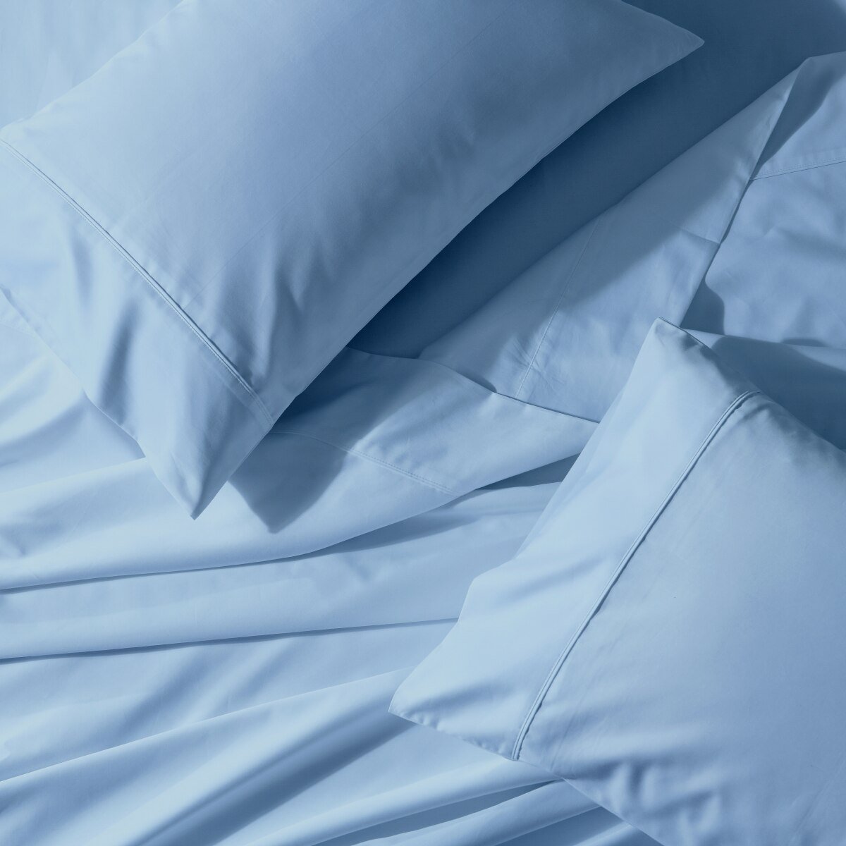 Un-attached Solid 650 Cotton Blend Waterbed Sheets