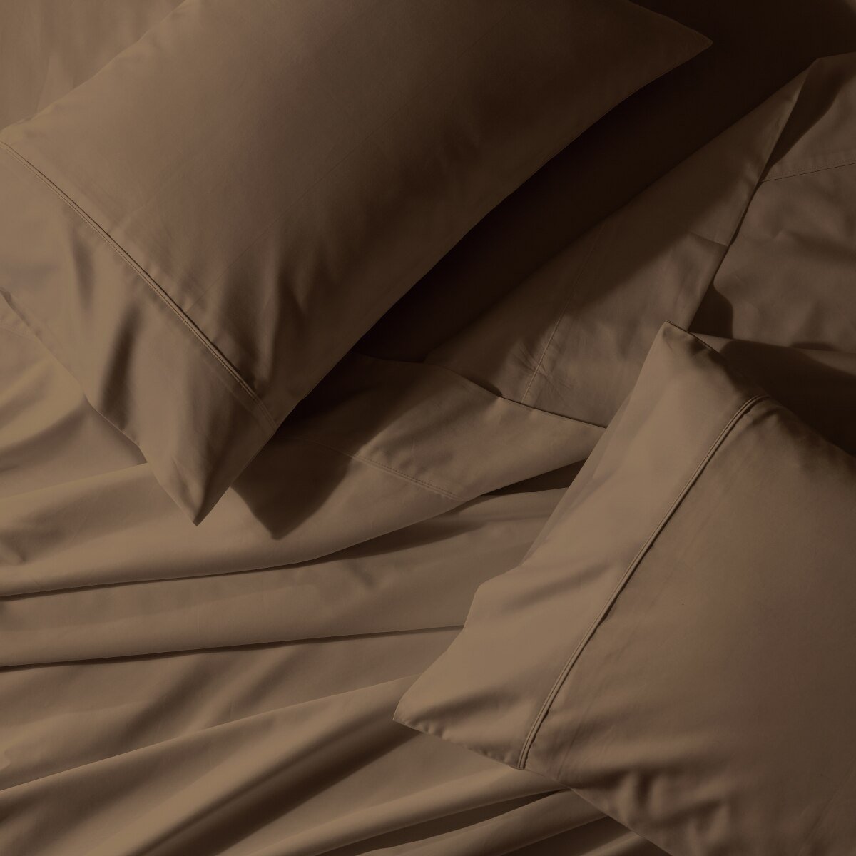 Un-attached Solid 650 Cotton Blend Waterbed Sheets