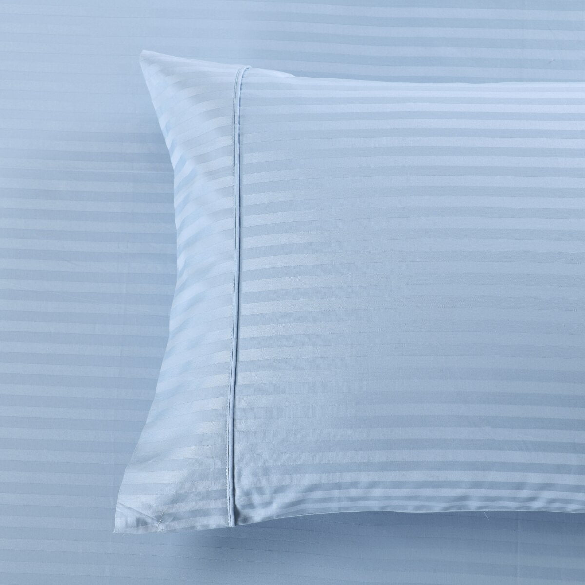 100% Cotton Damask Striped 1000 Thread Count Pillowcases (Pair)