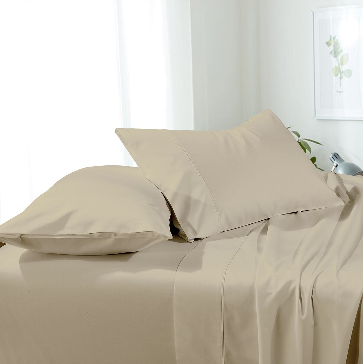 Soft & Wrinkle-Free Split Adjustable King Sheets 100% Easy Care Microfiber