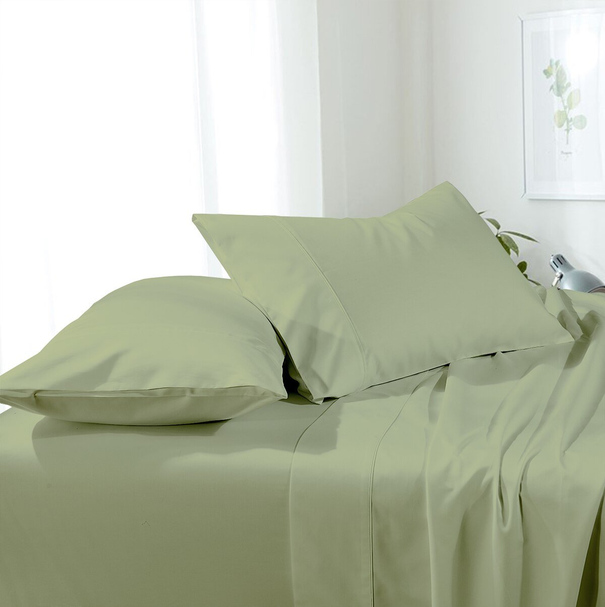 Soft & Wrinkle-Free Split California King Sheets "Cal-King" Microfiber Sheet Set