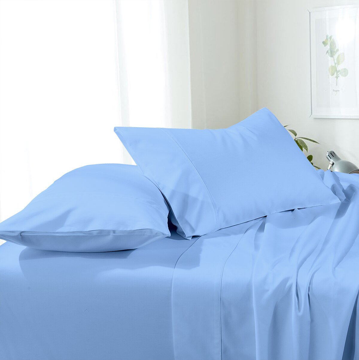 Soft & Wrinkle-Free Split California King Sheets "Cal-King" Microfiber Sheet Set