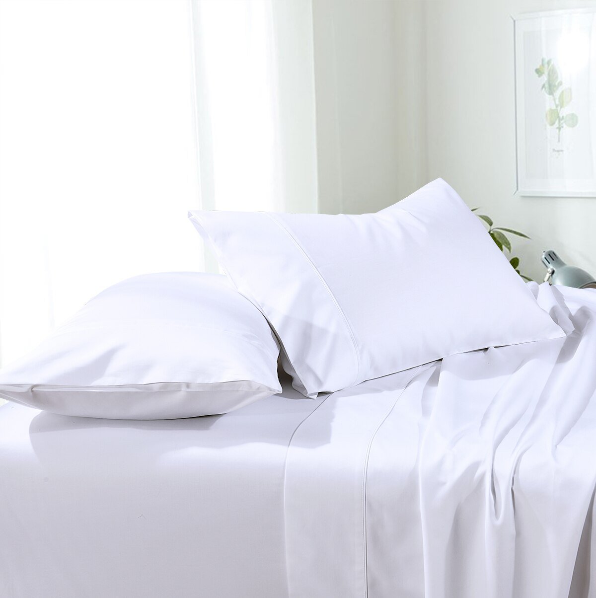 Soft & Wrinkle-Free Split California King Sheets "Cal-King" Microfiber Sheet Set