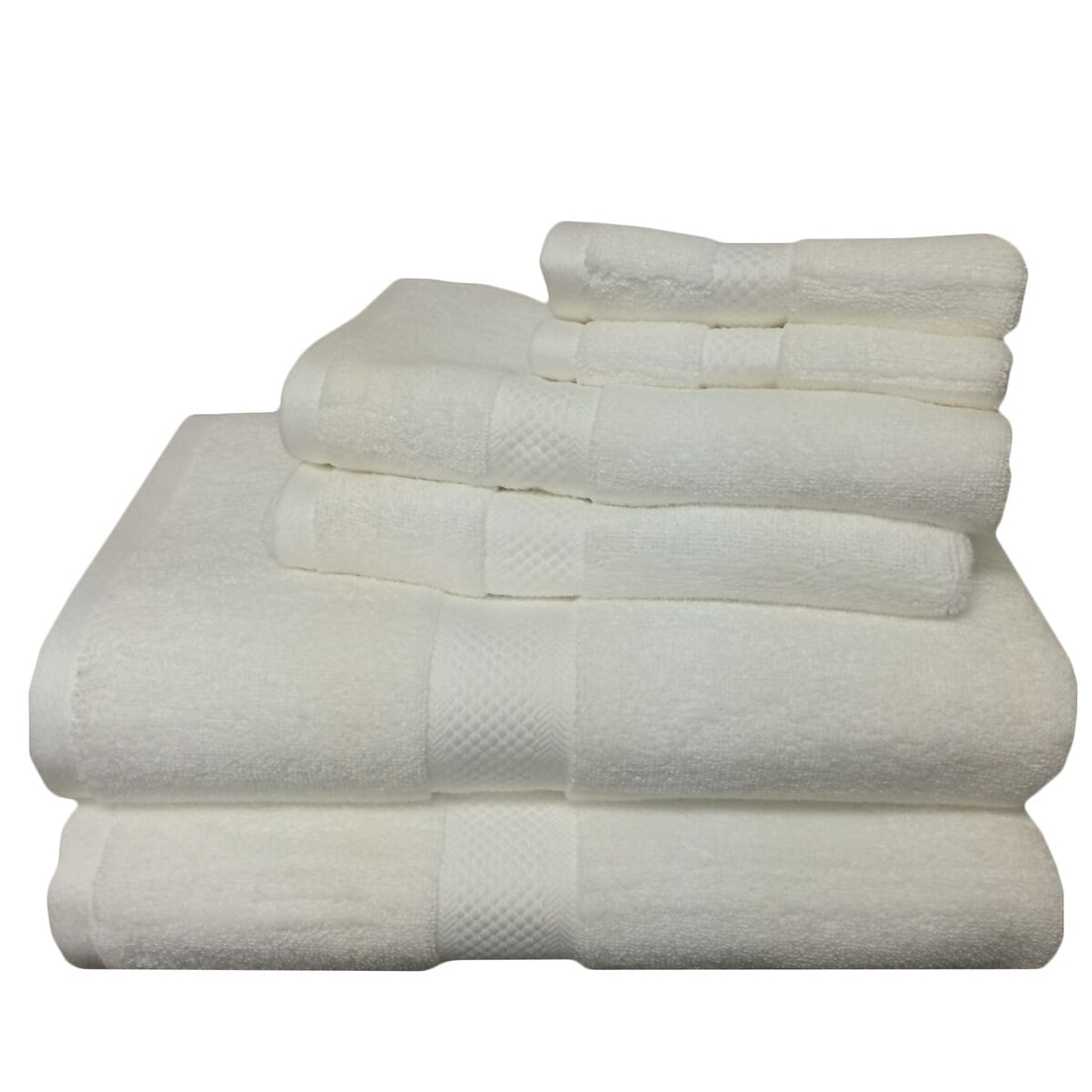 Super Soft Bamboo Cotton Blend White Towel Set