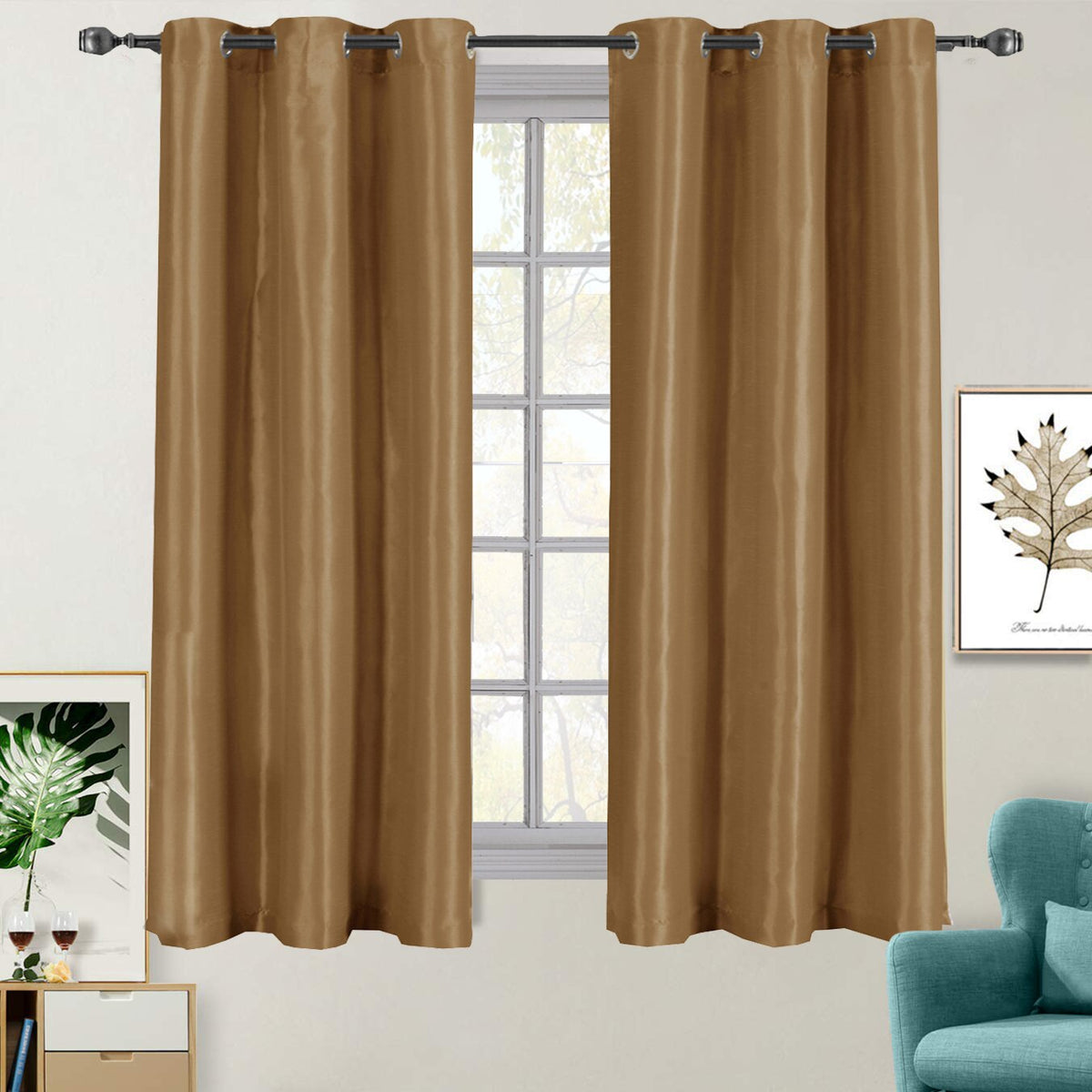 Soho Thermal Blackout Grommet Top Curtain Panels (Single)