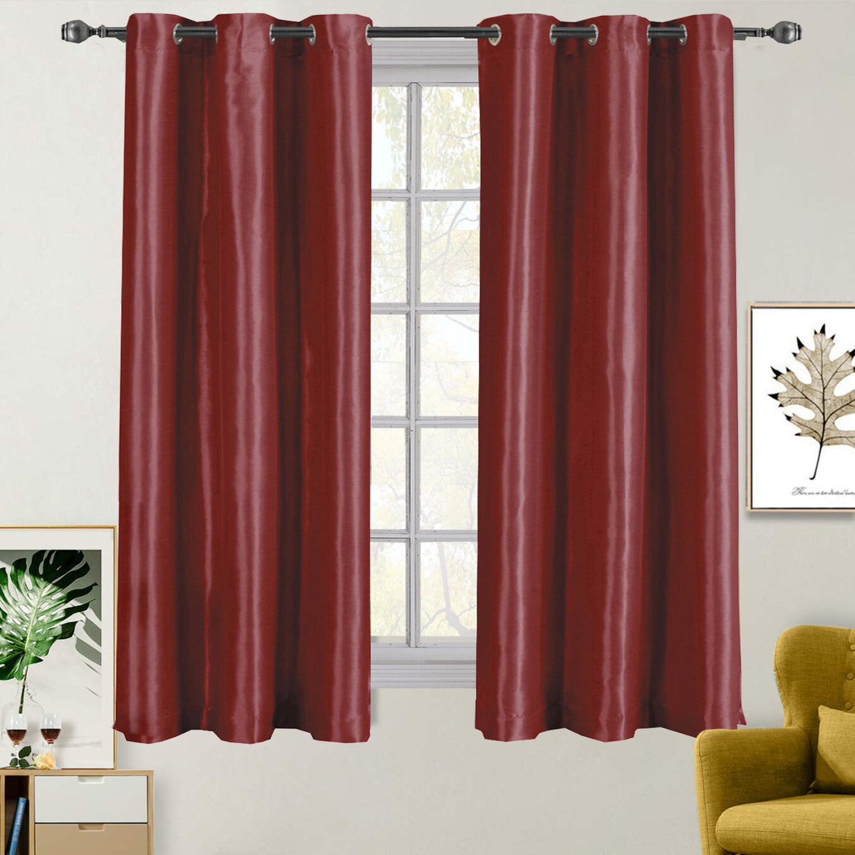 Soho Thermal Blackout Grommet Top Curtain Panels (Single)