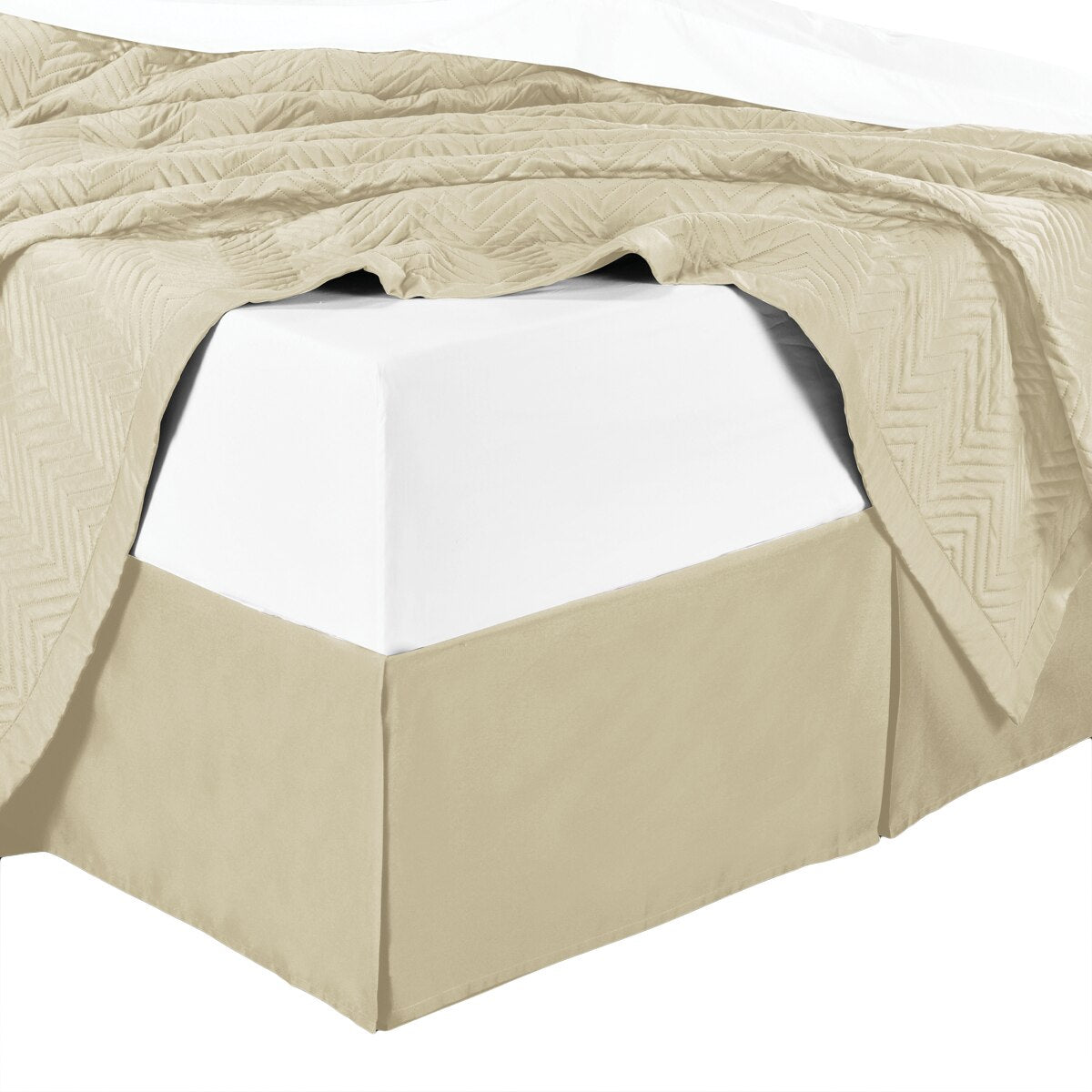 100% Microfiber Solid Bed Skirt