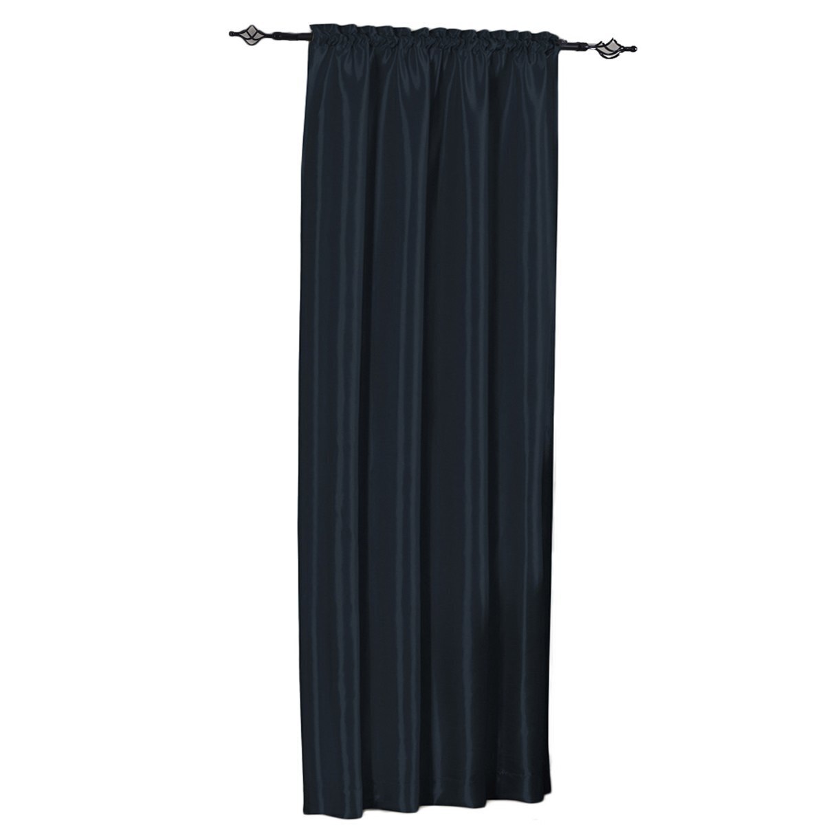 Soho Faux Silk Rod Pocket Curtain Panels- Matching Valance (Single)