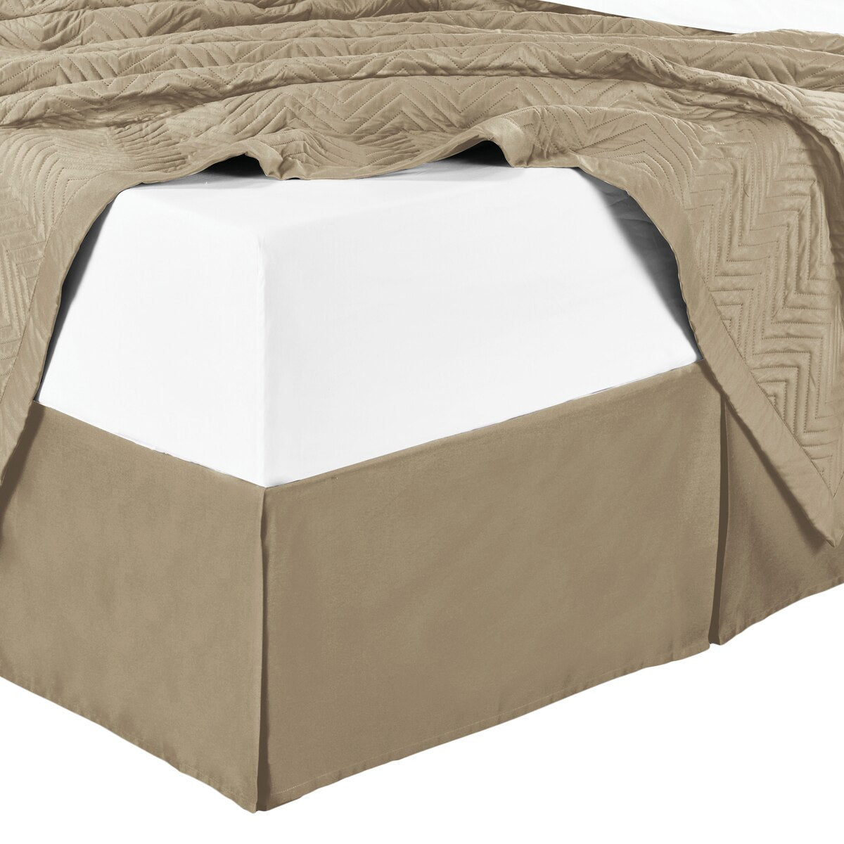 100% Microfiber Solid Bed Skirt