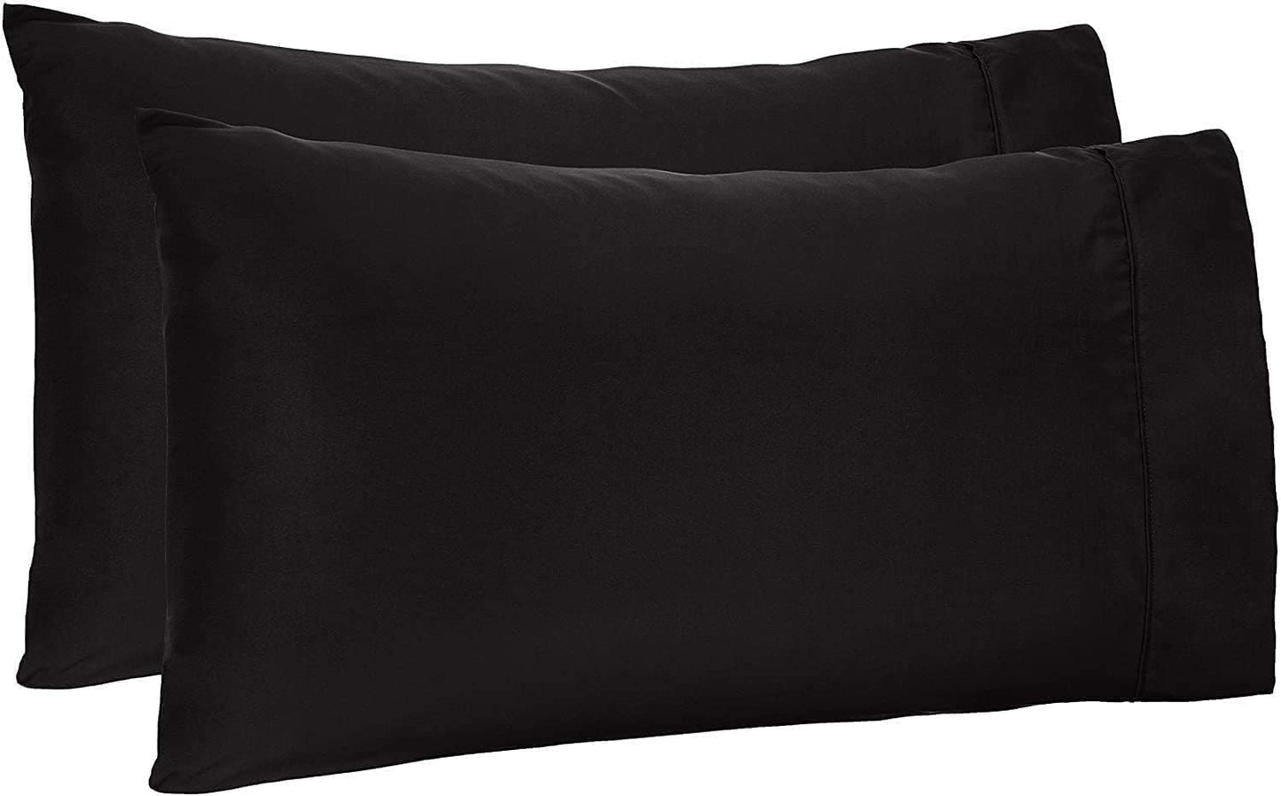 Calking Black Pillow Covers Egyptian Cotton 1000 Thread Counts