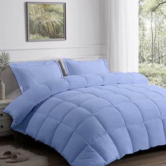 King Comforter 200 GSM Blue Egyptian Home Linens