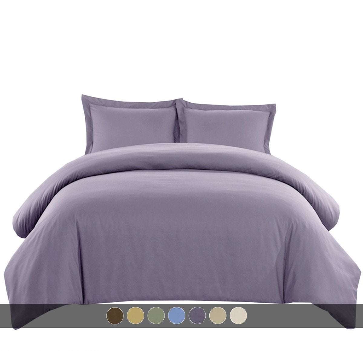 Wrinkle-Free Cotton Blend 600 Thread Count Duvet Cover Set