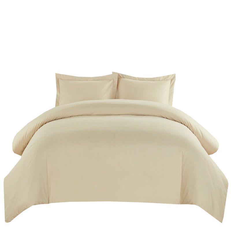 Wrinkle-Free Cotton Blend 600 Thread Count Duvet Cover Set