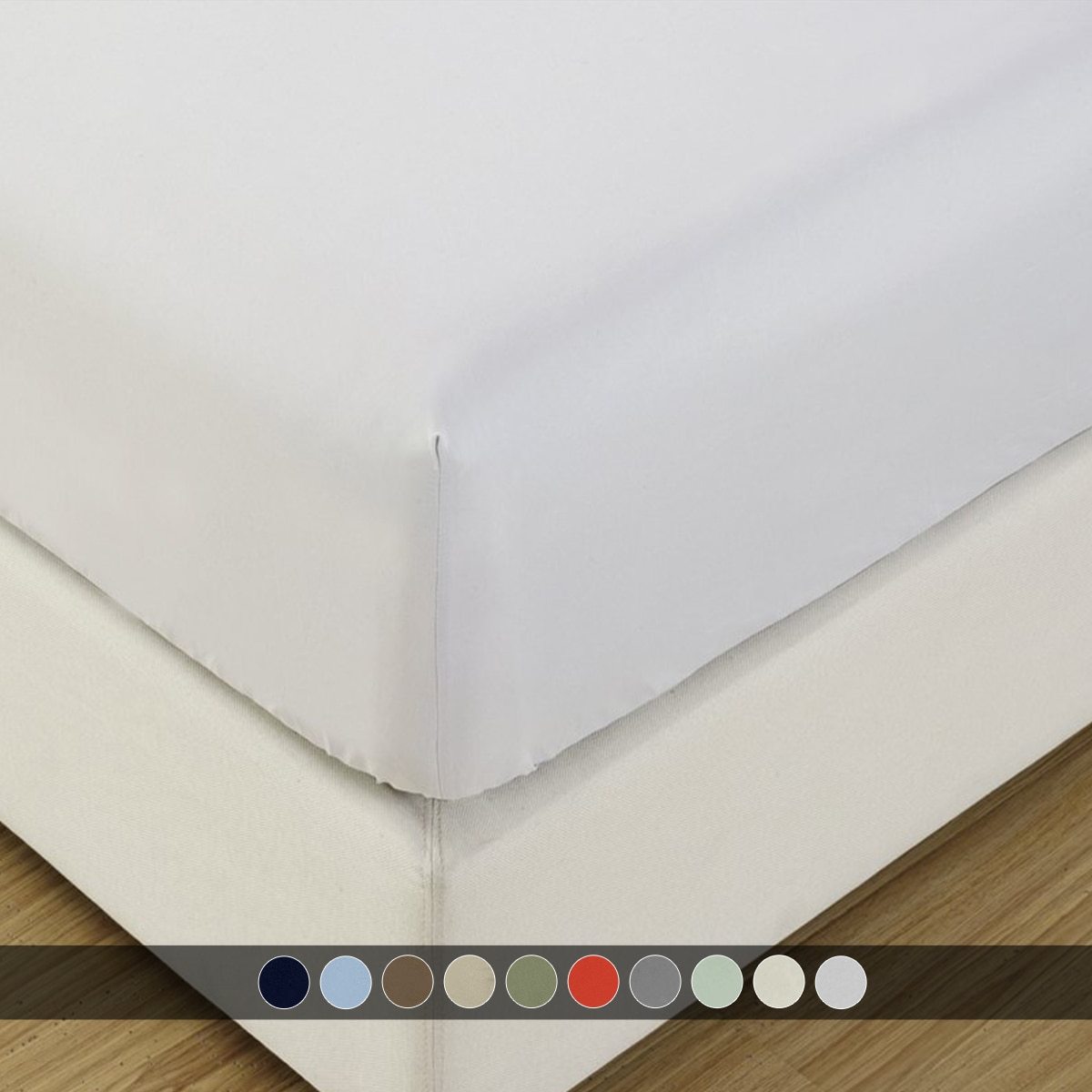California King Fitted Sheet Only - Solid 600 Thread Count