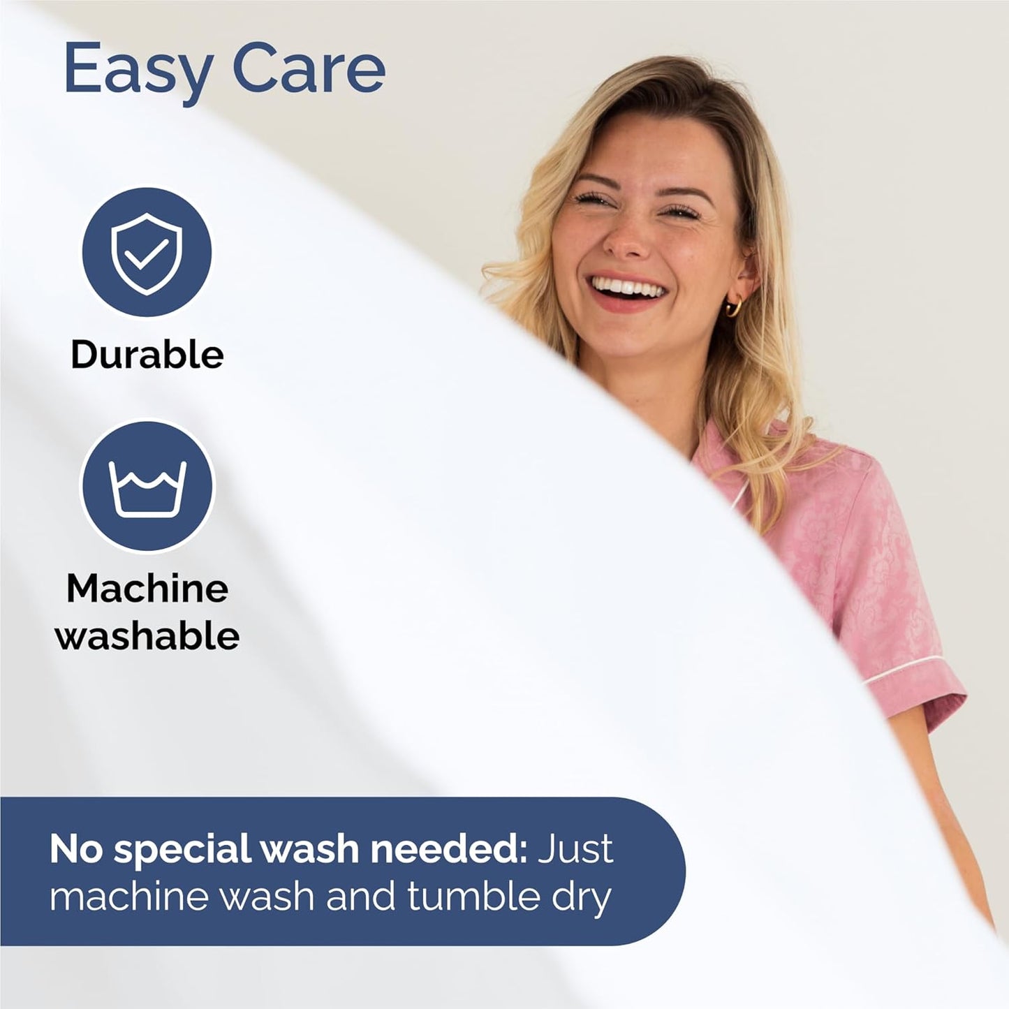 1200TC Egyptian Cotton Split King Sheet Set – White Solid 5 Piece