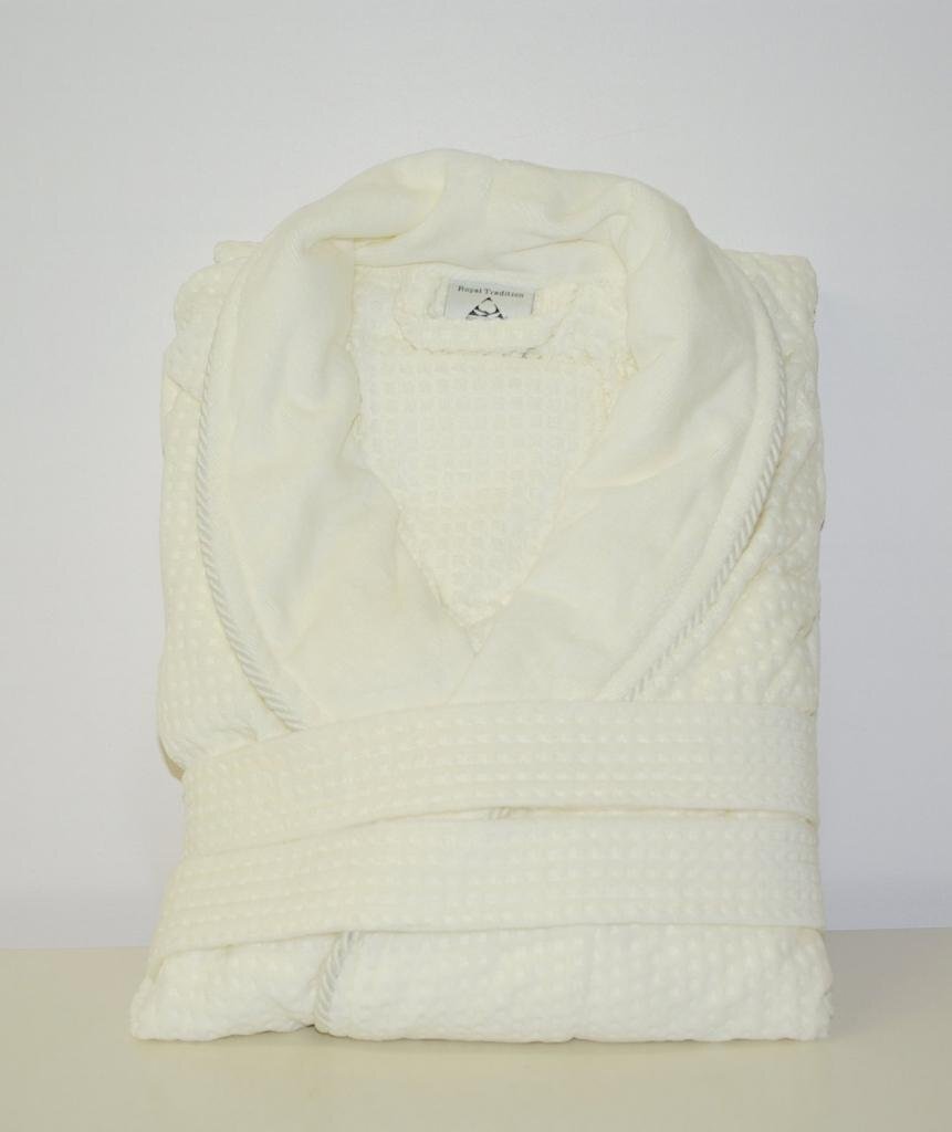 Cotton Jacquard Velour Shawl Collar Waffle Weave Bath Robes (Single)