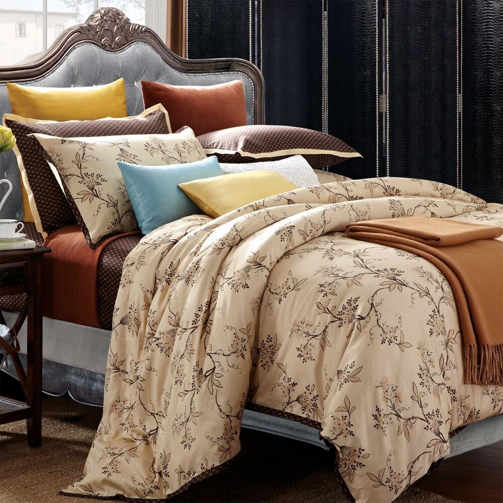 Asian Garden 7 Piece Cotton Duvet Cover Set