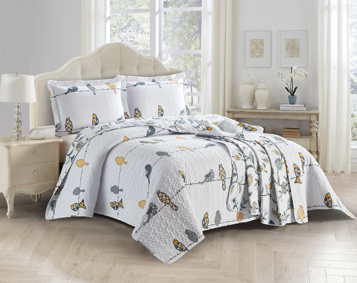 Ayat Birds Oversize Quilt Set