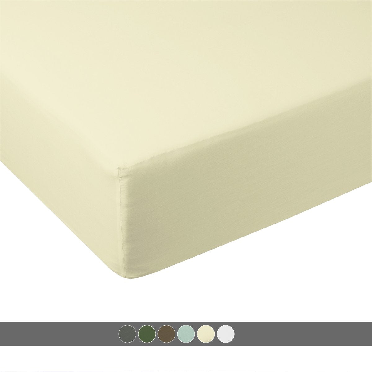 Queen Fitted Sheet Only - 100% Bamboo Viscose Twill