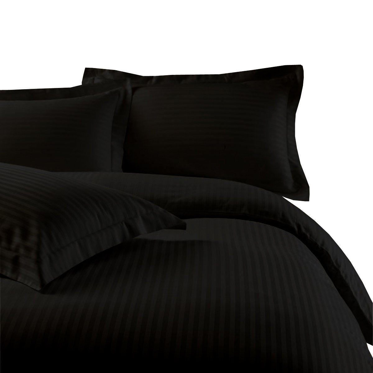 Microfiber Striped 3-Piece Duvet Cover Set