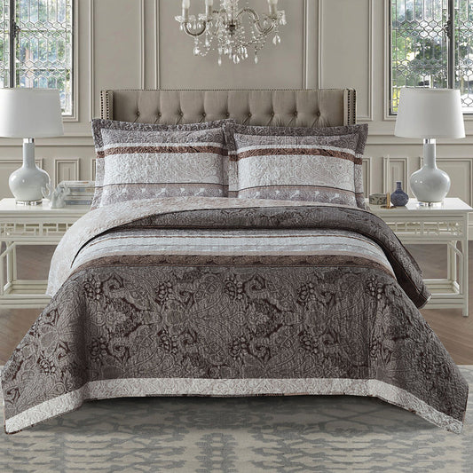 callisto lightweight reversible oversize quilt bedspread set
