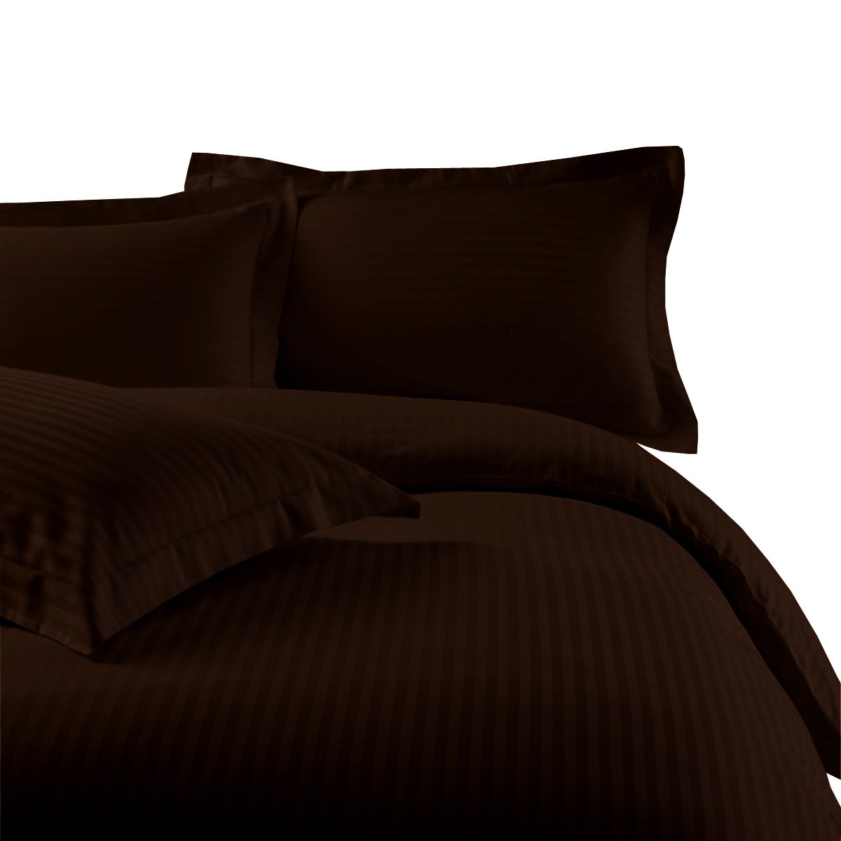 Microfiber Striped 3-Piece Duvet Cover Set