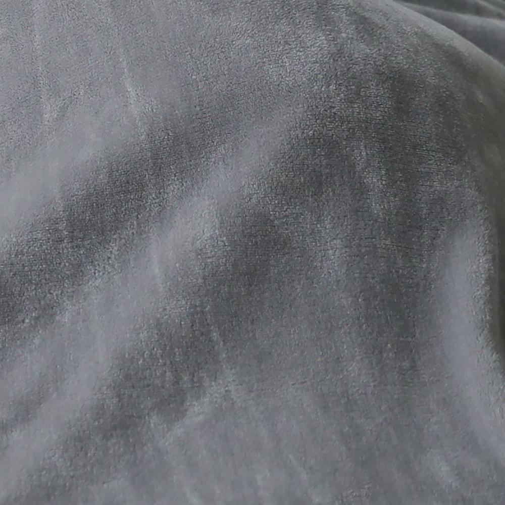 EHL Gray Weighted Blanket Breathable Cotton with Removable Velvet Cover Included