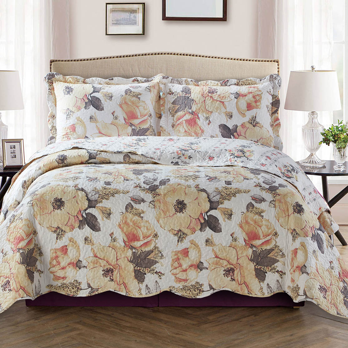 Deema Oversize Quilt Set / Bed Spread Set