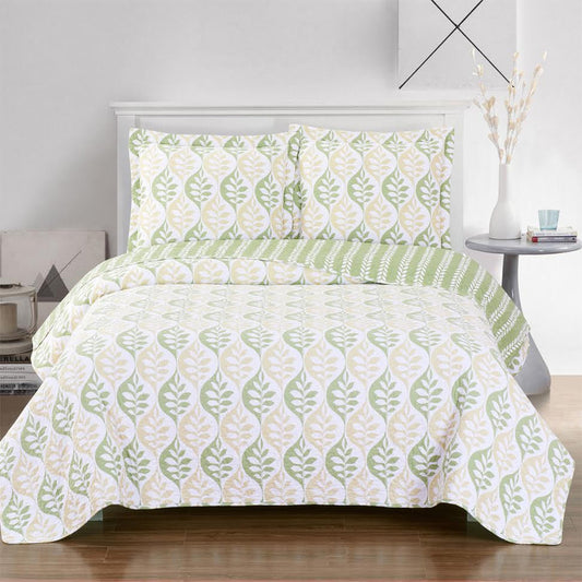 gia floral quilted coverlet oversized in twin, queen or king size