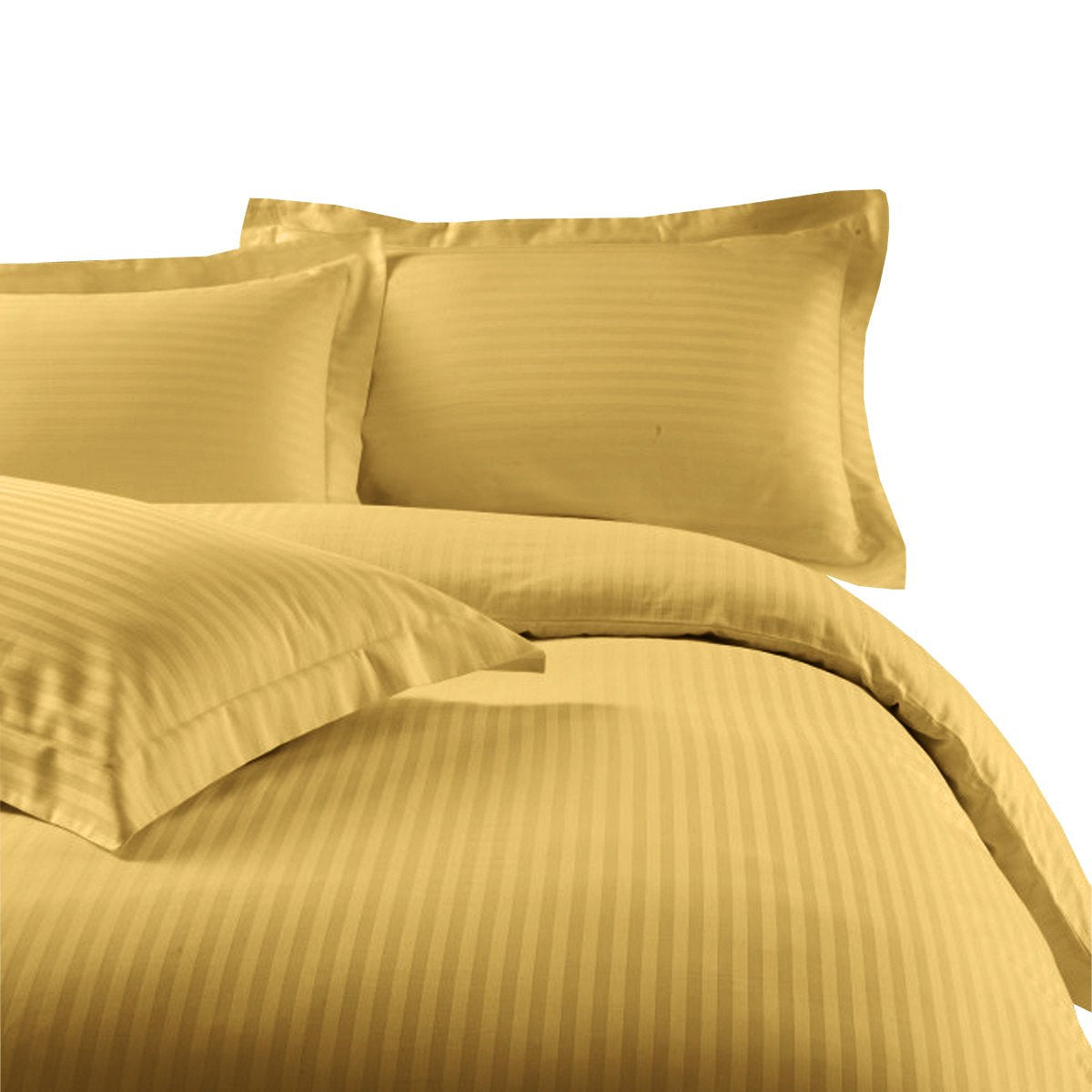 Microfiber Striped 3-Piece Duvet Cover Set