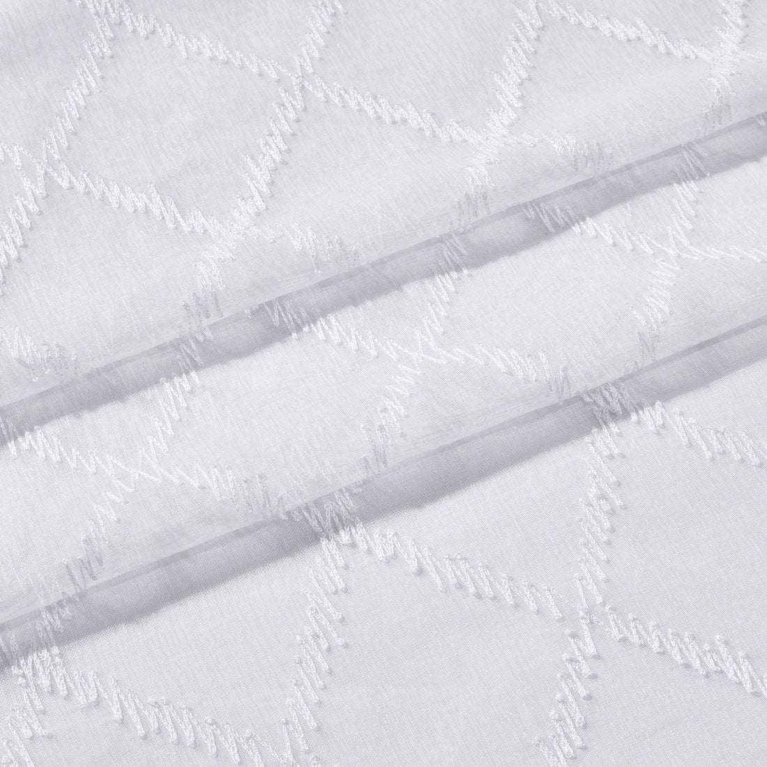 Harvard Grommet Top Embroidered Sheer Panel Pair (Set of 2 )