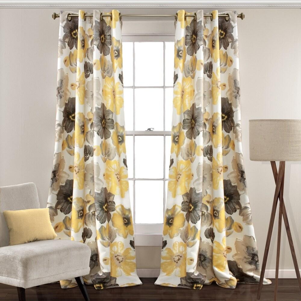Leah Room Darkening Curtain Panel Pair - 52" W X 108" L Each Panel