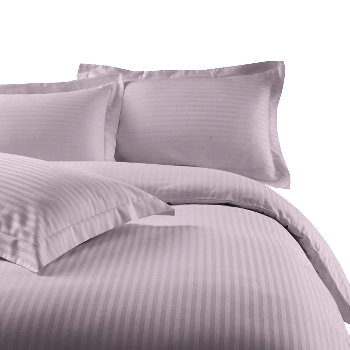 Microfiber Striped 3-Piece Duvet Cover Set