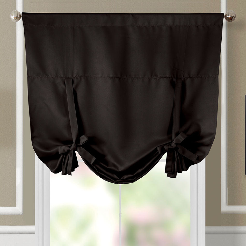Stanton Blackout Curtains Rod Pocket Tie Up Shade for Small Window ( 46" W X 63" L)