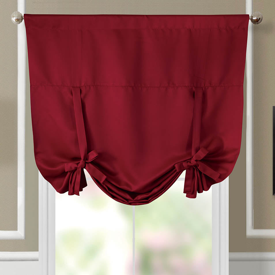 Stanton Blackout Curtains Rod Pocket Tie Up Shade for Small Window ( 46" W X 63" L)