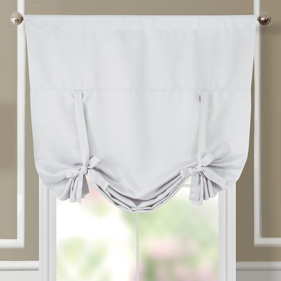 Stanton Blackout Curtains Rod Pocket Tie Up Shade for Small Window ( 46" W X 63" L)