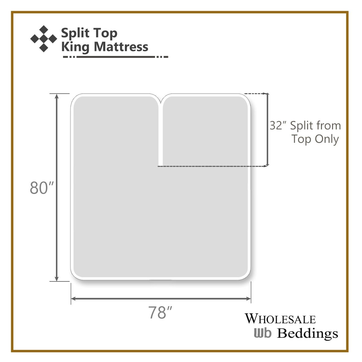 Top Split Flex King Fitted Sheet Only - Solid 340 Thread Count