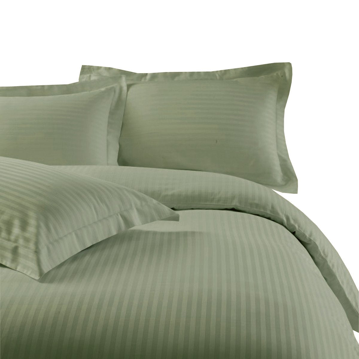 Microfiber Striped 3-Piece Duvet Cover Set