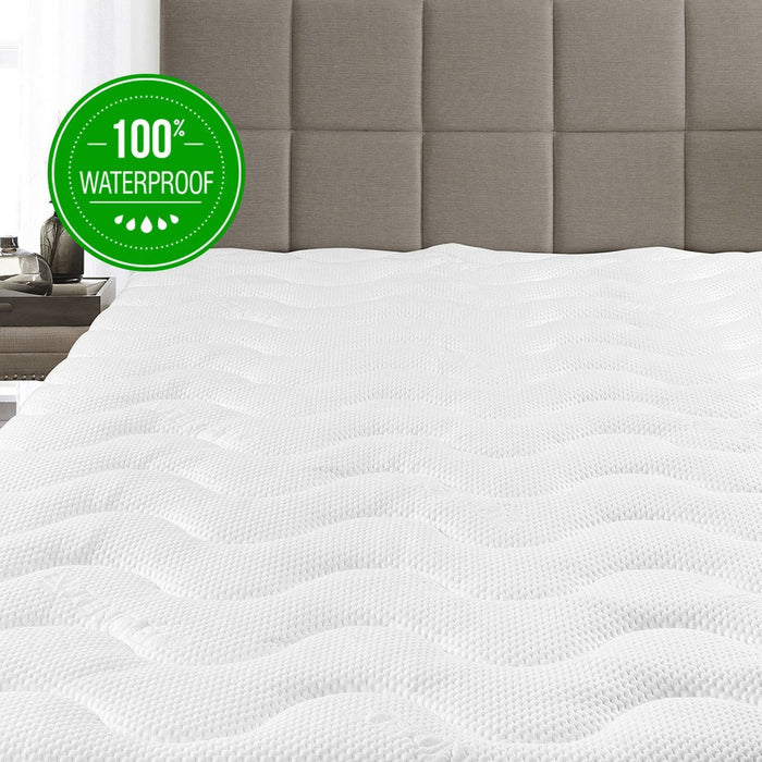 Waterproof Lyocell from Eucalyptus Tencel Jacquard Mattress Pad