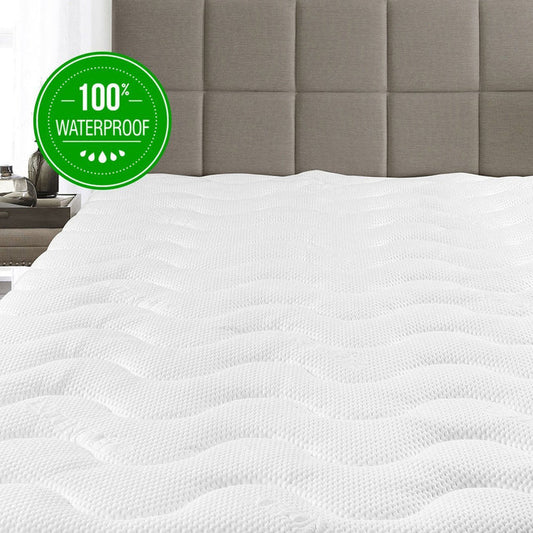 Waterproof Lyocell from Eucalyptus Tencel Jacquard Mattress Pad