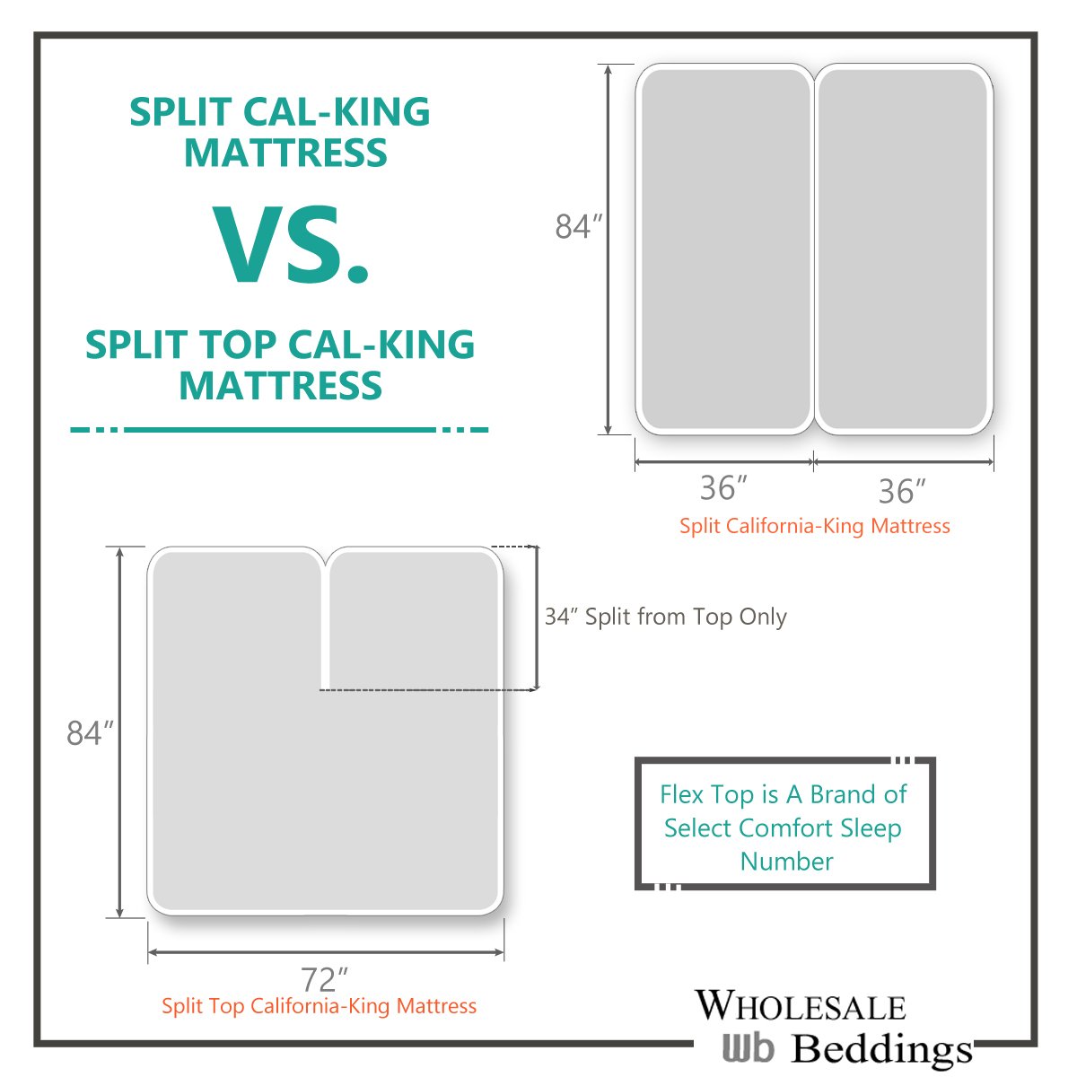 Soft & Wrinkle-Free Split California King Sheets "Cal-King" Microfiber Sheet Set