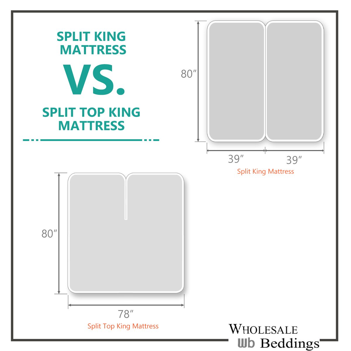 Split Top (Split Head) King Sheets 1000 Thread Count 100% Cotton Solid Sheet Sets