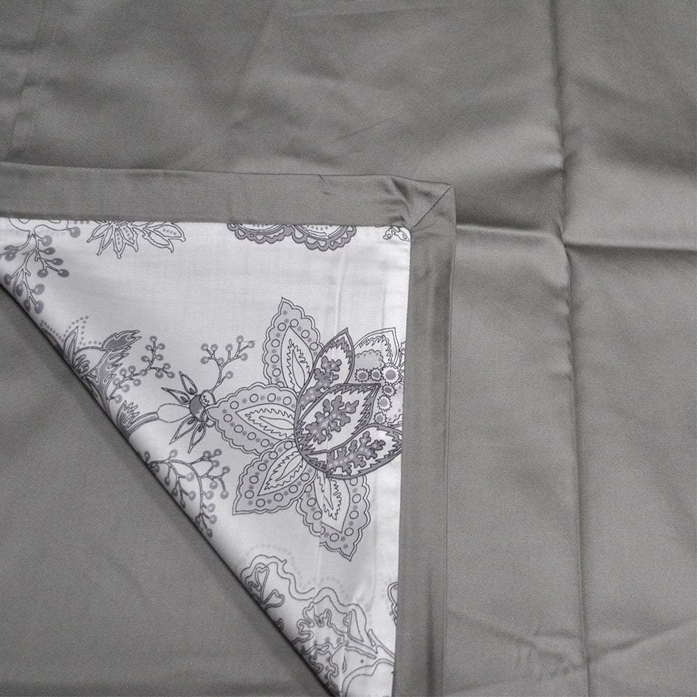 White Lotus 7 Piece Cotton Duvet Cover Set