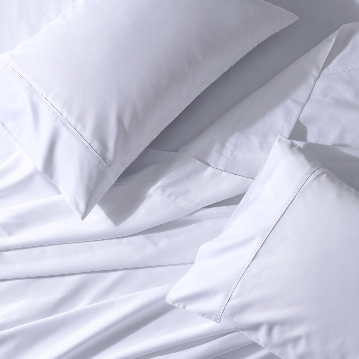 Un-attached Solid 650 Cotton Blend Waterbed Sheets