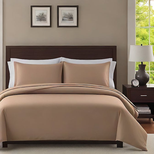 Waterbed Sheet Set Beige 100 Percent Egyptian Cotton 1000TC