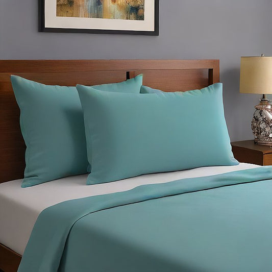 Body Pillow Covers Teal 2-Pieces 20" x 54" Egyptian Cotton 1000TC